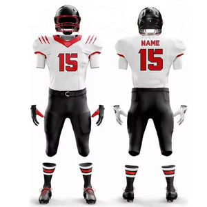 ชุดเครื่องแบบอเมริกันฟุตบอลแขนสั้นพิมพ์ลายโลโก้ออกแบบได้ตามต้องการ - Product Image 2