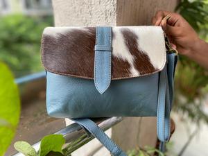 กระเป๋าถือผู้หญิงมีสไตล์กระเป๋าสะพายข้างหนังเรียบออกแบบแฟชั่นสำหรับผู้หญิงมีซับในทำจากไนลอน - Product Image 4