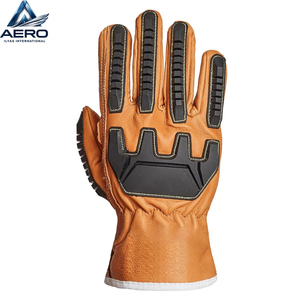 Guantes Mecánicos Personalizados OEM con Protección Contra Impactos TPR, Palma de Cuero Sintético Resistente, Guantes de Seguridad Profesionales para Trabajo Pesado - Product Image 3