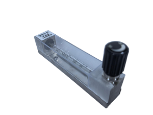 MRO800 ガラス管ロータメーター 可変面積流量計 0.5-5 L/h 空気・ガス用 SS304 インライン垂直取付 6mm ホースバーブ接続タイプ - Product Image 1