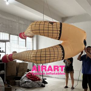 Teatro escenario DJ Festival piernas inflables con <span class=keywords><strong>globos</strong></span> <span class=keywords><strong>de</strong></span> tacones altos, actividad <span class=keywords><strong>de</strong></span> fiesta tatuaje inflable piernas <span class=keywords><strong>de</strong></span> niña para publicidad - Product Image 4