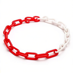Chaîne de barrière rouge/blanche de 6 mm d'épaisseur, 30 m de long, dispositifs d'assistance - Product Image 2