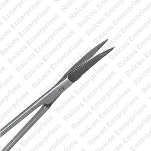 Tijeras profesionales de IRIS de acero inoxidable hechas en fábrica, instrumento médico, tijeras de IRIS quirúrgicas de punta recta y curva - Product Image 4
