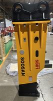 Nouveau marteau hydraulique de haute qualité SB81 de type boîte avec moteur pour excavatrice de 18 à 26 tonnes, certifié CE