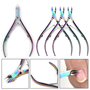 Professional <b>Nail</b> Art Cuticle Nipper Rainbow Toenail Toe Clipper Scissor Dead Skin Edge Cutter <b>Remover</b> Manicure <b>Nails</b> Arts <b>Tool</b> - Product Image 1