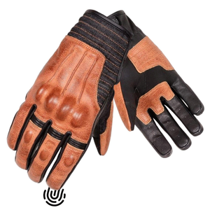 Premium Leather & Denim Motorcycle <b>Gloves</b> Summer Dual Protection <b>Touchscreen</b> Motorcycle Auto Racing Wear For Unisex - Product Image 1
