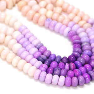 Hermosas cuentas de ópalo multicolor en forma de rondel, lisas, de 15 pulgadas, 7-10 mm, de colores mixtos, cuentas de ópalo liso de calidad AAA para joyería. - Product Image 3