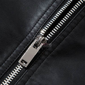 แจ็คเก็ตหนังแกะแท้ผสมผ้าแคนวาสสำหรับฤดูหนาว ขายดีที่สุด คุณภาพดีเยี่ยม อุ่น ทนทาน มีสไตล์ พร้อมโลโก้ด้านหน้า - Product Image 6