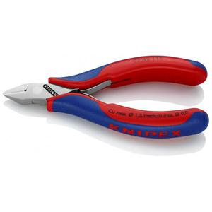 Alicates de corte diagonal Knipex Electronics con mango pulido a espejo, empuñaduras multicomponentes y punta biselada - Product Image 1