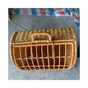 ตะกร้าที่นอนสัตว์เลี้ยงทำด้วยมือทำจากหวายแบบนิ่มสำหรับบ้านสุนัขแมวหมอนอิงรูปสัตว์เฟอร์นิเจอร์ในร่ม - Product Image 5