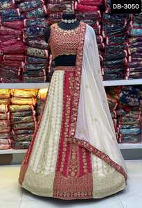Diseño de secuencia de bordado Lehenga Choli tradicional indio para mujer, ropa de Festival de boda, ropa paquistaní - Product Image 5