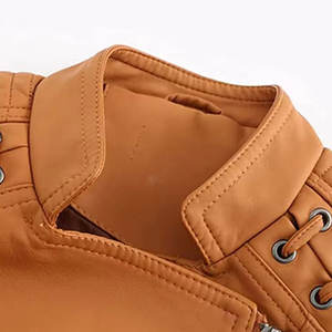 Veste en cuir souple pour femme avec une texture lisse et une fabrication de haute qualité pour un port quotidien élégant - Product Image 4