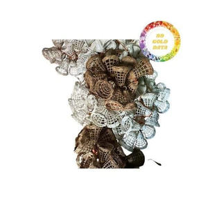 Adorno de estrella de Navidad de mimbre, decoración de vacaciones de ratán hecha a mano, casa de campo rústica, decoración del hogar tejida Natural - Product Image 5