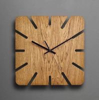 Horloge analogique silencieuse à quartz, artisanale, en bois massif, style Art Déco, fonctionnant à piles, pour la décoration de la maison, du bureau, cadeau de mariage, horloge murale/de table