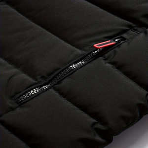 Nouveau design Fermeture éclair avec poches Logo personnalisé Veste chaude respirante et décontractée pour hommes Veste d'hiver confortable - Product Image 5