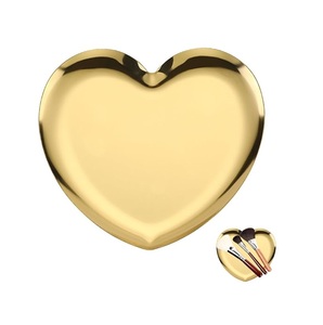 New Arrival Heart Metal <b>Jewelry</b> <b>Tray</b> With Smooth Polished Surface Perfect For Bathroom Counter And Makeup Organizer Purpose - Product Image 1