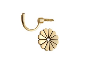 Single Brass Wall <b>Hook</b> for <b>Bedroom</b> Decor Gold Metal Coat <b>Hook</b> with Free Punch Small Porch <b>Hook</b> - Product Image 3