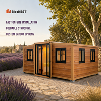 BlocNEST Maison Conteneur Extensible Préfabriquée Modulaire Type Bungalow Villa avec Aménagement Flexible pour la Vie Familiale et les Vacances
