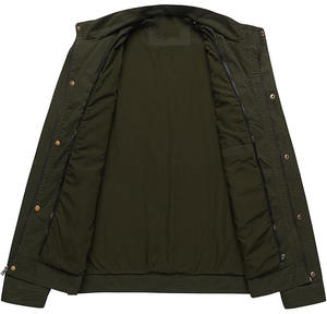 ชุดวอร์มฤดูหนาวสไตล์วินเทจของผู้ชายพร้อมแจ็กเก็ตมีฮู้ดและภายนอกหนังพรีเมี่ยมเพื่อเพิ่มความอบอุ่น - Product Image 5