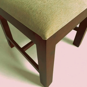 Chaise de salle à manger en bois d'acacia noyer foncé chaise de loisirs douce pour chambre appartement hôtel école en plein air Villa - Product Image 6