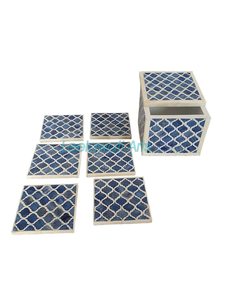 Posavasos de té con incrustaciones de hueso hecho a mano de lujo al por mayor, alfombrilla/almohadilla de nuevo diseño de la mejor calidad para taza de té y cerveza, artesanía estrella India - Product Image 5