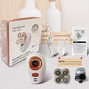 Afeitadora Eléctrica Recargable por USB para Mujer, Depiladora Facial Impermeable e Indolora, Cinco Cuchillas para Axilas, Piernas, Cuerpo y Bikini - Product Image 1