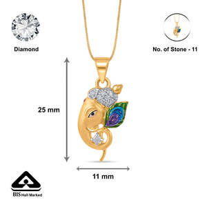 สร้อยคอจี้ทองพระพิฆเนศ - Product Image 6