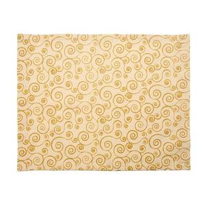 12 Piece 100% Cotton <b>Yellow</b> <b>Placemat</b> Set with Ring Pattern Decorative Table Mats 35x45cm Durable Elegant Dining Table Accessory - Product Image 1