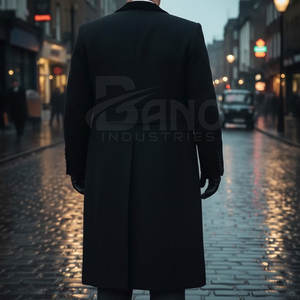 Abrigo Largo de Lana para Hombre, Fabricante de Pakistán, Logotipo Personalizado, Servicio OEM, Alta Calidad, Transpirable, Ecológico, 100% - Product Image 4