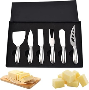Juego de 4 cuchillos de queso con mango de madera, rebanador de mantequilla, juego de cuchillos de mantequilla para gelatina, gran oferta - Product Image 2