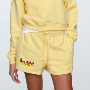 À la mode 2025 femmes shorts 100% coton couleur unie courte longueur respirant été vêtements décontractés avec string shorts pour femmes - Product Image 4