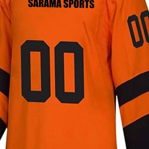 Jersey de hockey sobre hielo de sarga de aparejos de bordado por sublimación personalizado de poliéster profesional para servicios de equipos canadienses - Product Image 4