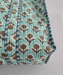 Fourre-tout matelassé fait à la main sac à bandoulière indien bloc impression marché sac Logo motif Shopping fourre-tout-pour cadeau - Product Image 5