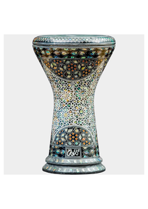 Auténtica Darbuka Gawharet El Fan Emerald Cove Sombaty de 23 cm con Perlas - Product Image 3
