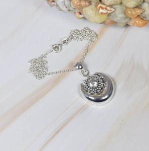 Topacio blanco 925 Pendiente de piedras preciosas de plata esterlina Pendiente elegante Joyería hecha a mano Pendiente de forma redonda Regalo para Navidad - Product Image 3