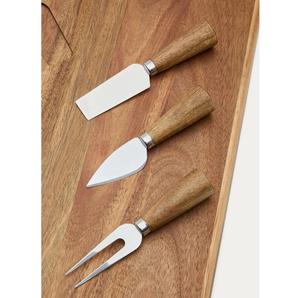 ชุดชีสโลหะชุบเงินดีไซน์ใหม่ พร้อมด้ามจับทำจากหินอาเกต มีที่ตัดชีสและที่ปาดชีส เหมาะสำหรับร้านอาหารและโรงแรม - Product Image 3