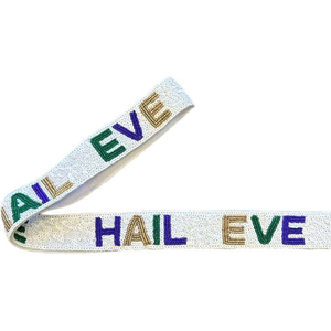 DELTA Customized Beaded Purse Strap <b>White</b> Gold Seed Bead Bag Straps Fashionable Accessories BY AFZA ENTERPRISES - Product Image 3