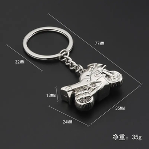 Xe Máy Hình Dạng Keychain 3D Động Cơ Xe Đạp Kim Loại Móc Chìa Khóa Khuyến Mại Quà Tặng Sáng Tạo Hợp Kim Keyring Siêu Mát Mẻ Xe Máy Keychain - Product Image 4