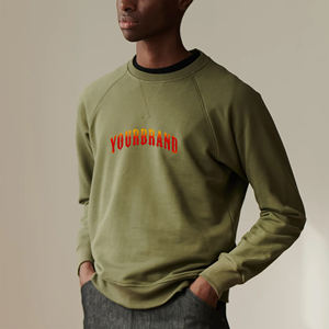 Sweat-shirts à capuche en coton 100% à manches raglan et col rond, taille plus, imprimés sur mesure, vente chaude, coupe ample, respirant - Product Image 4