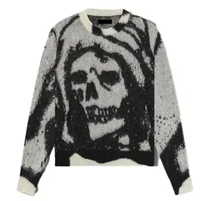 Pull en tricot pour homme en mélange coton-acrylique, toutes couleurs, motif audacieux, directement de l'usine, pour la mode automne tendance - Product Image 2