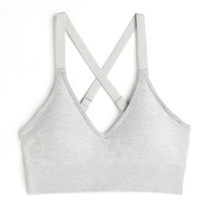 สปอร์ตบราสำหรับผู้หญิงเสื้อครอปเปิดไหล่ข้างเดียวดีไซน์ใหม่สำหรับฟิตเนสโยคะ - Product Image 1