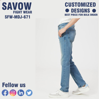 Jeans crayon taille mi-haute pour hommes, personnalisés, de haute qualité, style urbain, respirants, en denim écologique, extensibles, délavés, imperméables, vente en gros