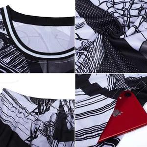 Ensemble d'uniformes de basket-ball d'été direct d'usine Meilleur prix Design respirant avec de nouvelles techniques imprimées Maillot de Offre Spéciale - Product Image 4