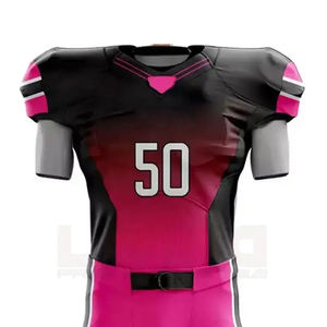 Camiseta de fútbol americano hecha en Pakistán, ligera, transpirable, de secado rápido, uniforme de fútbol, conjunto de manga corta - Product Image 4