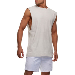 เสื้อกล้ามรัดกล้ามเนื้อสำหรับผู้ชาย,ผ้าระบายอากาศได้ดีผลิตจากผ้าเรียบสำหรับใส่ไปยิม - Product Image 6