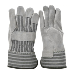 Gants de travail en cuir de marque personnalisée de haute qualité Gants de sécurité résistants à la chaleur du Pakistan Gants en cuir de la meilleure qualité - Product Image 5