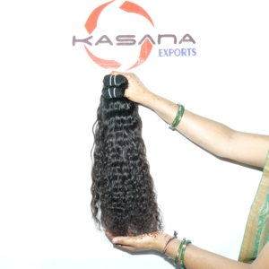 Venta al por mayor 100% Virgin Machine doble trama cutícula alineada estilo ondulado vietnamita pelucas extensiones de cabello humano crudo sin procesar - Product Image 3