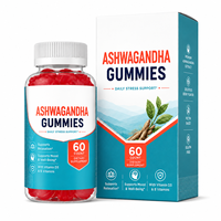 Gummies personnalisées à base de pectine à la formule Ashwagandha et L-Théanine pour l'équilibre du cortisol et la relaxation botanique – Fabricant
