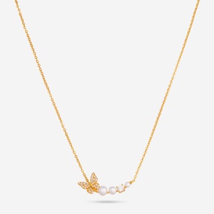 Collar de Plata 92.5 191278 con Elegante Diseño de Mariposa para Regalo - Product Image 1