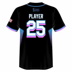 Uniformes de béisbol personalizados, impresión por sublimación, cosido digital, camisetas de equipo, diseño propio, alta calidad, duradero - Product Image 6